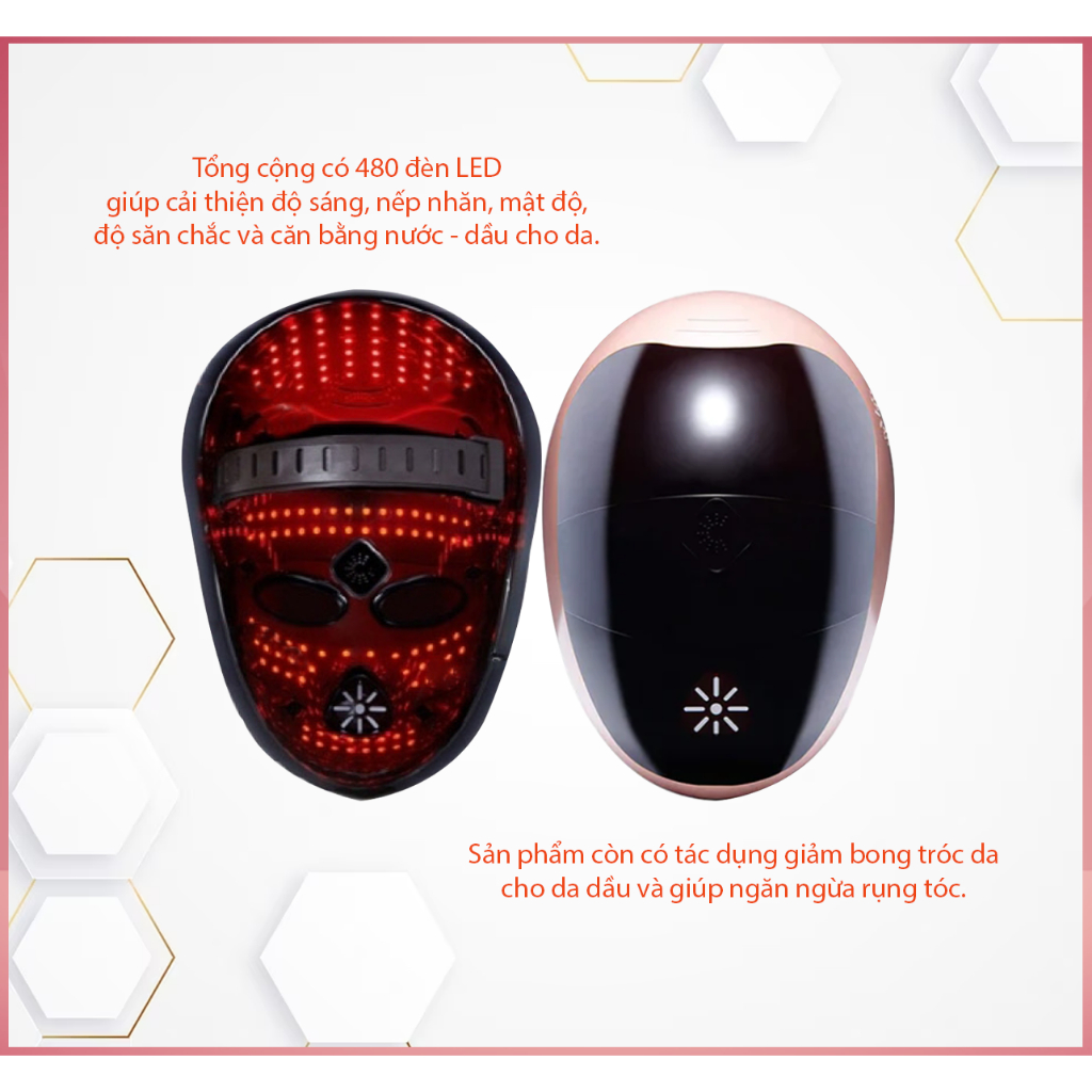 Mặt nạ LED chuyên sâu Cao Cấp L.Linic Intensive Led Mask Premium - Màu vàng hồng