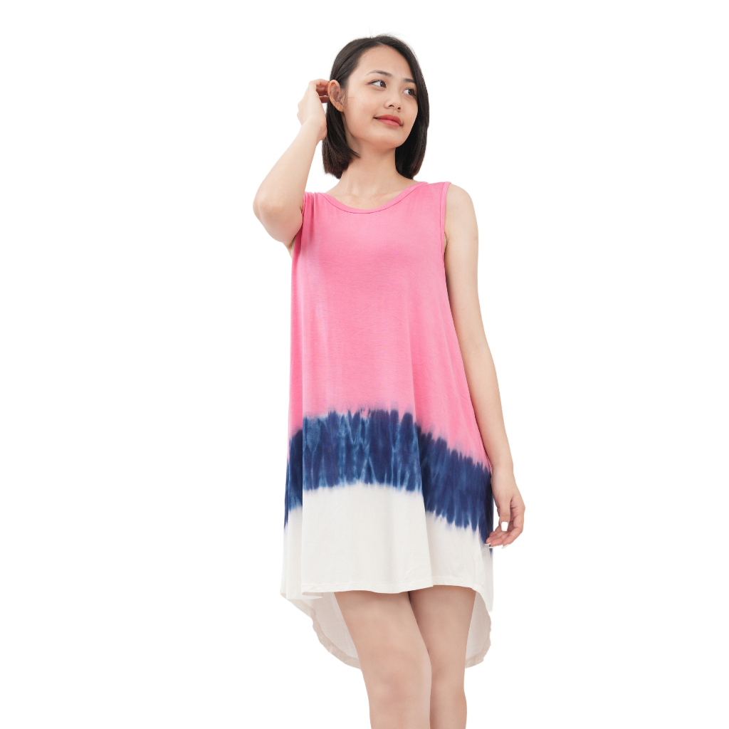 Váy sát nách nữ xuất dư, đầm ngủ, mặc nhà chất vải cotton form rộng 4 màu bigsize