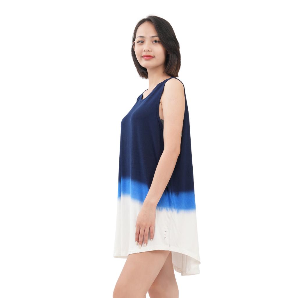 Váy sát nách nữ xuất dư, đầm ngủ, mặc nhà chất vải cotton form rộng 4 màu bigsize