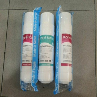 Combo 3 lõi lọc 123 korihome |Chính hãng | ( Gồm 2 Lõi sediment + 1 Lõi Precarbon ) - Lọc thô giúp bảo vệ màng lọc RO
