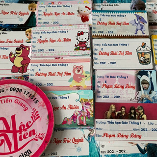 20 Nhãn vỡ, nhãn tập, nhãn sách in theo yêu cầu