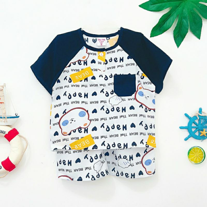 (SIZE 4) BỘ ĐÙI PHỐI BÉ TRAI - TOLE 2 DA LOẠI 1