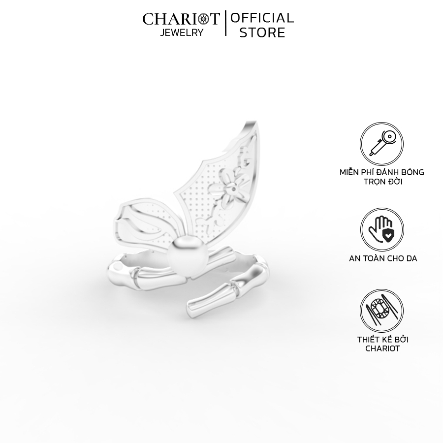 Nhẫn Bạc NCJ135 Hồ Điệp Chariot Jewelry