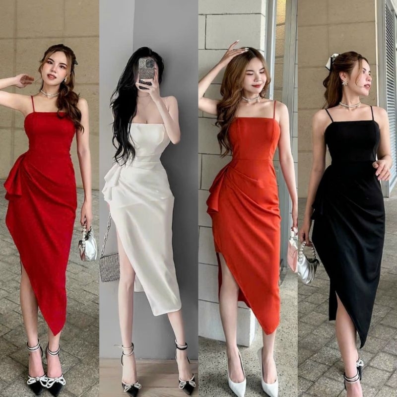 Đầm body cúp ngực nhúng eo cao cấp-TKO TẶNG KÈM HOA TAI THỜI TRANG