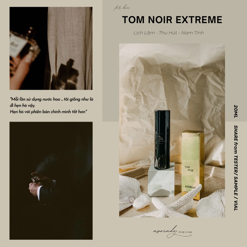 Nước Hoa Mini 20ml 𝐓𝐨𝐦 𝐍𝐨𝐢𝐫 𝐄𝐱𝐭𝐫𝐞𝐦𝐞