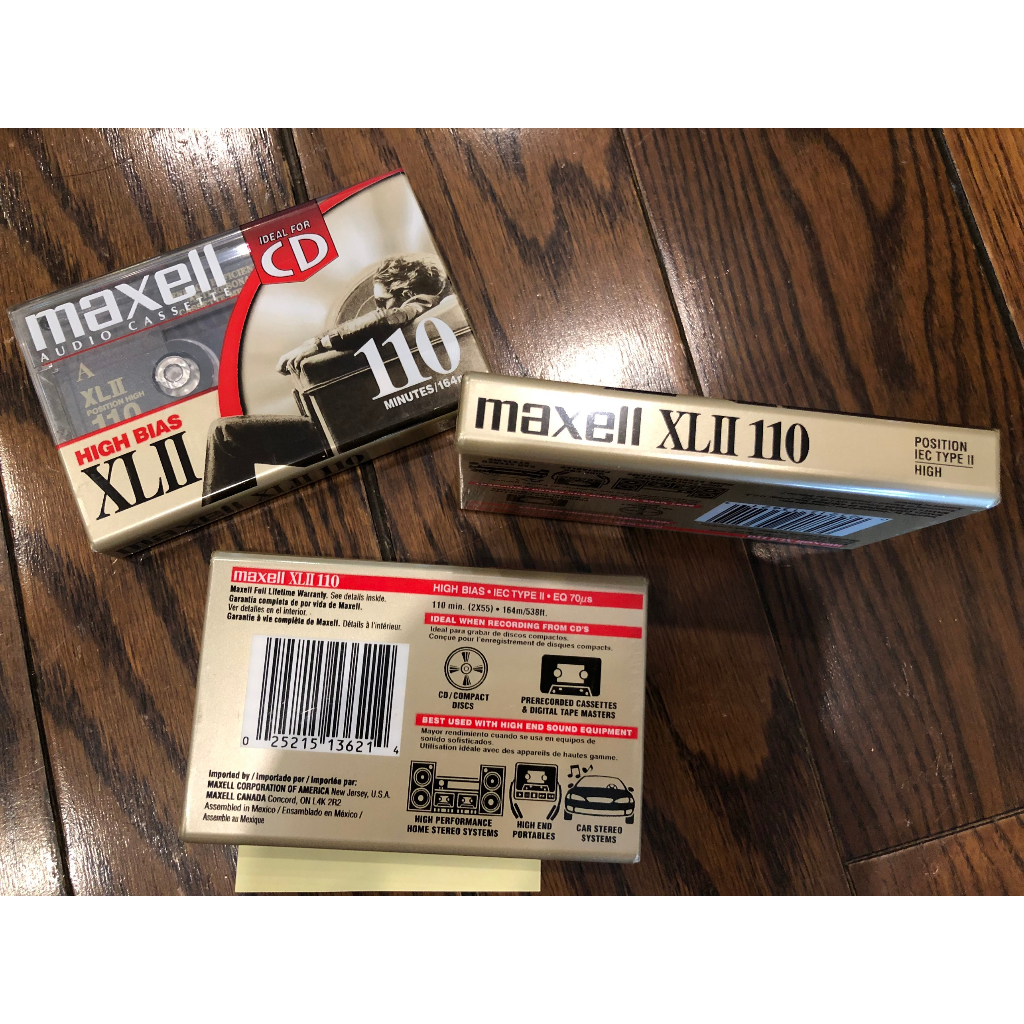 Băng cassette Maxell XLII-110 mới nguyên tem