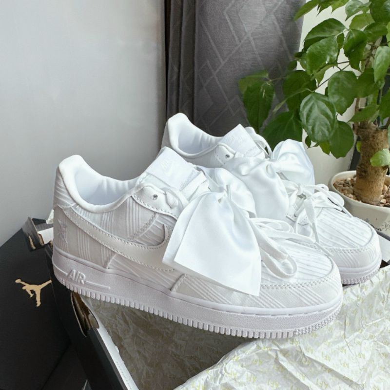 Shop  siêu phẩm giày AF1 NƠ TRẮNG . FULLBOX GIẤY GÓI . ẢNH THẬT DÀNH CHO NỮ.