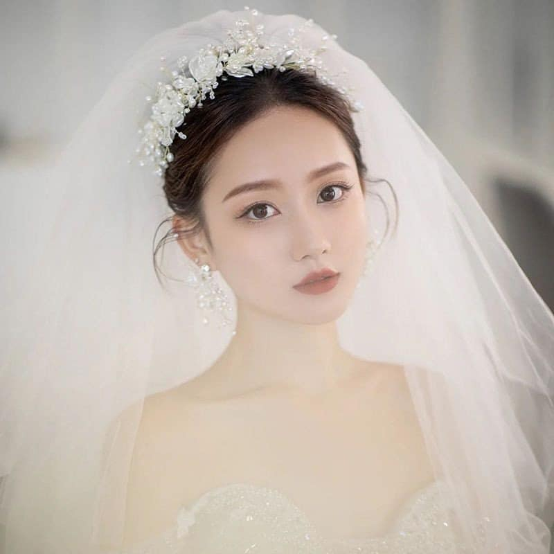 Bờm hoa đá pha lê