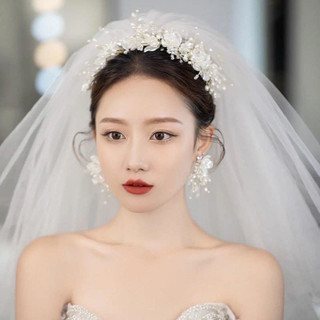 Bờm Hoa Đá Pha Lê Tặng Kèm Bông Tai