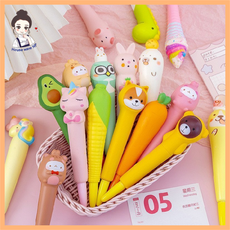 Bút squisy nhiều hình dễ thương