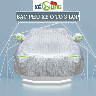 Bạt Phủ Xe Ô Tô Cao Cấp - Bạt Phủ Ô Tô 3 Lớp Loại Dày,Tráng Nhôm Chống Xước, Chống Nắng, Chống Mưa Cho Ô Tô