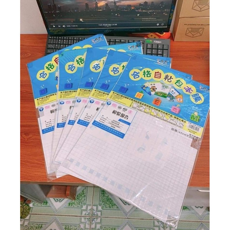 Sét 10 bọc sách vở Decan cho bé