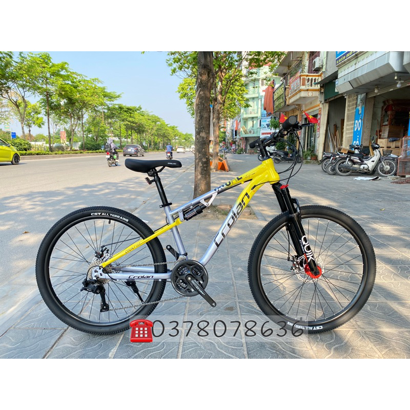 XE ĐẠP THỂ THAO CROLAN 799 ( ảnh thực tế sản phẩm) ( TẶNG KÈM CHẮN BÙN VÀ GIÁ TREO BÌNH NƯỚC)