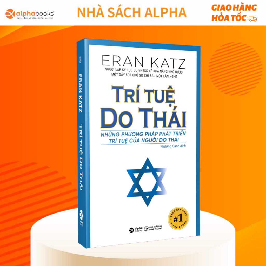 Sách Trí Tuệ Do Thái  "Cẩm Nang Rèn Luyện Trí Tuệ Để Thành Công" (Tái Bản Mới Nhất) -  Eran Katz - Top 1 Bestseller