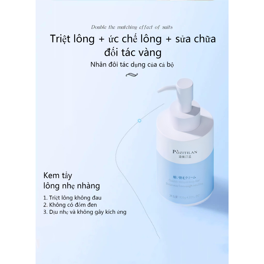 Kem tẩy lông/gell tẩy lông tay chân và kem dưỡng tẩy lông/tẩy lông vùng bikini