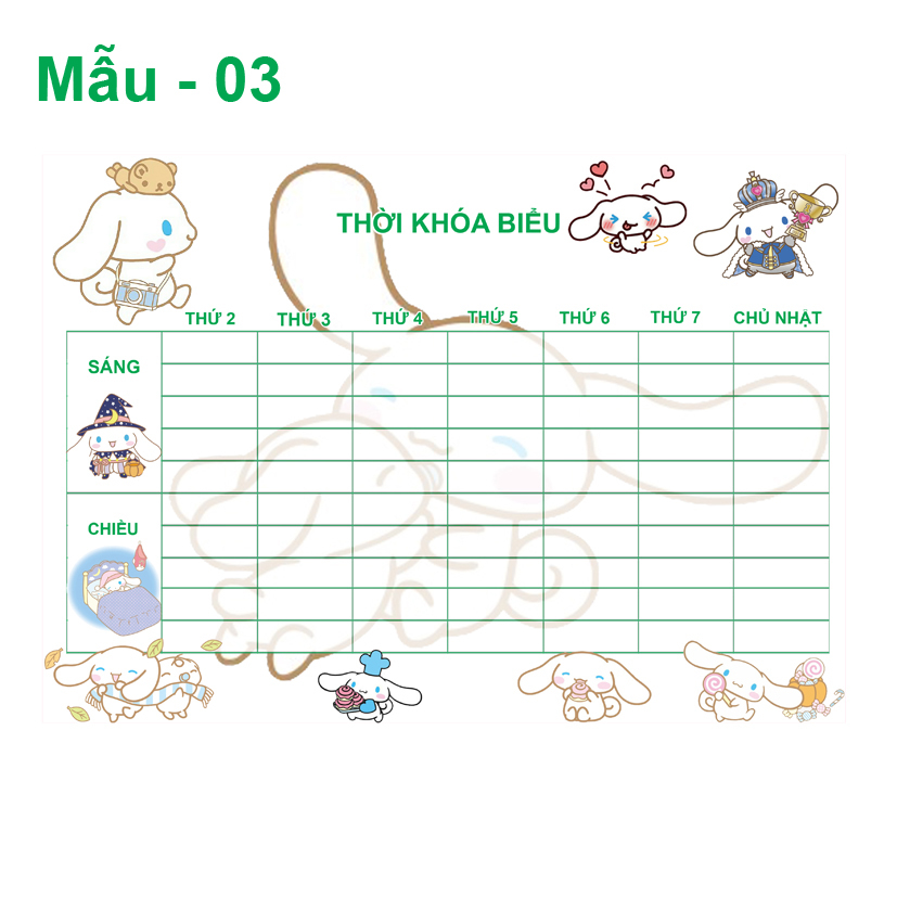 Thời Khóa Biểu Cinnamorol