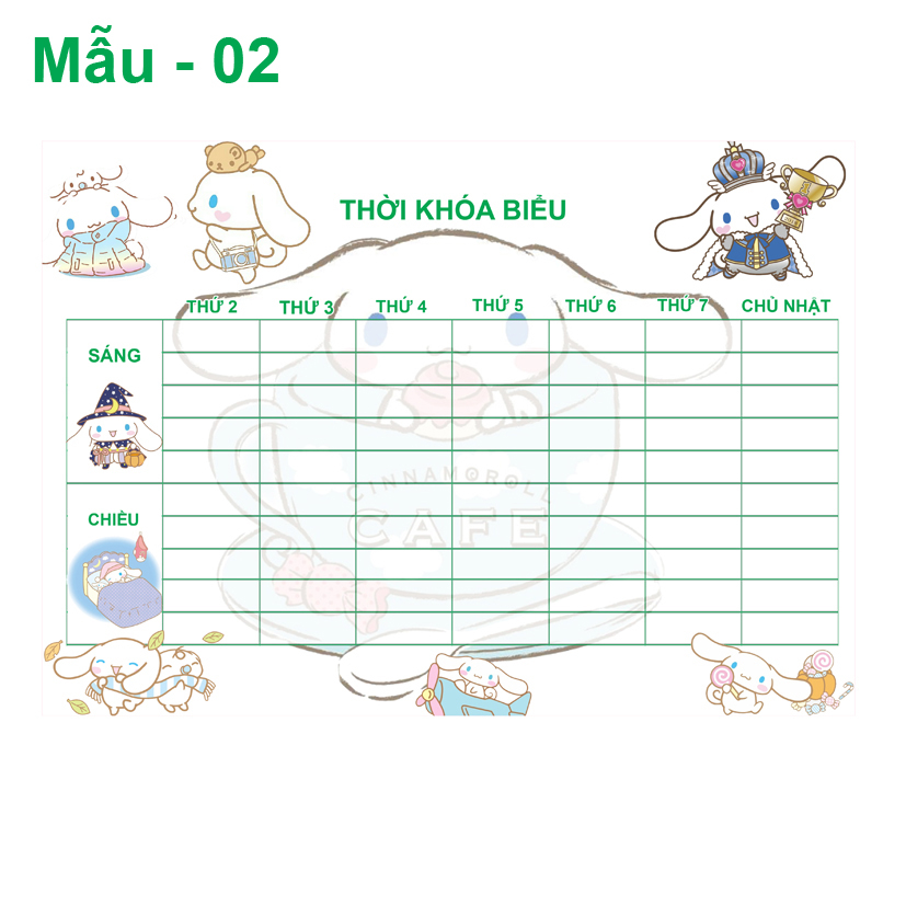 Thời Khóa Biểu Cinnamorol