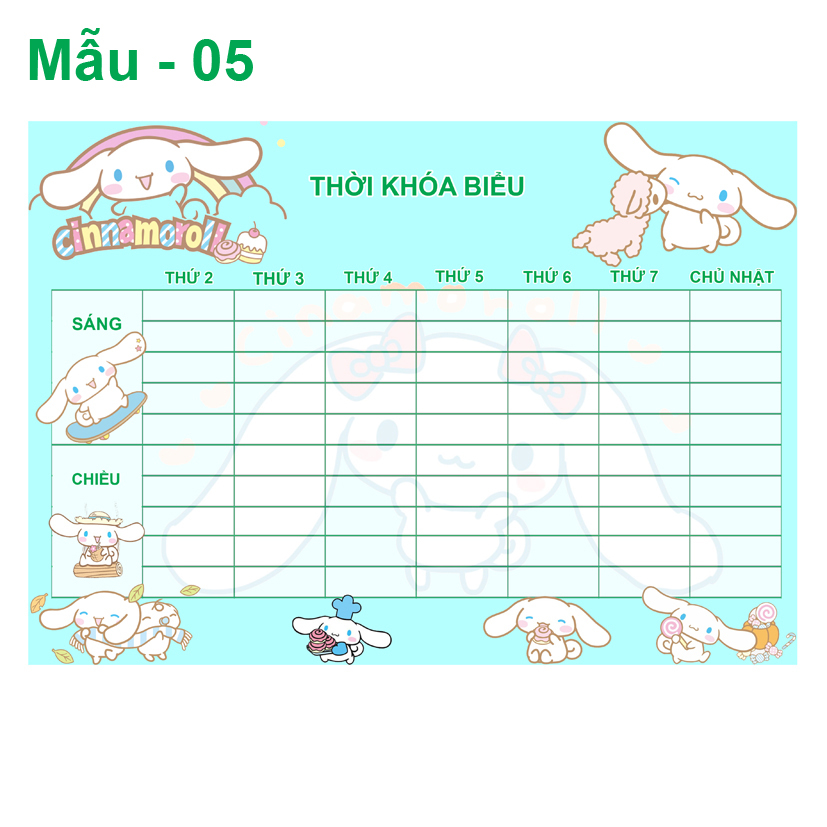 Thời Khóa Biểu Cinnamorol