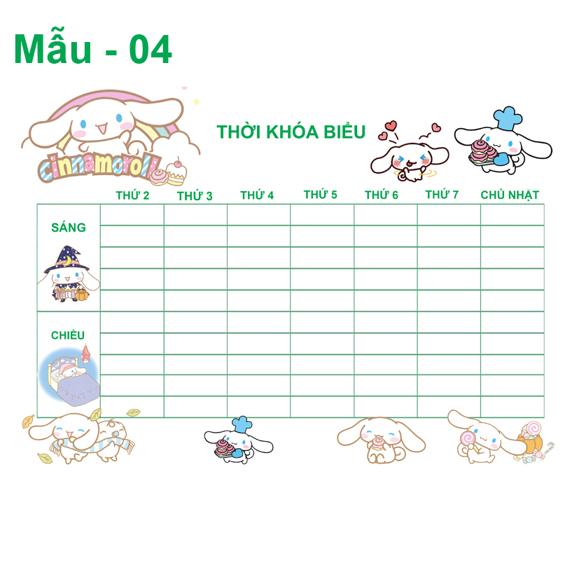 Thời Khóa Biểu Cinnamorol