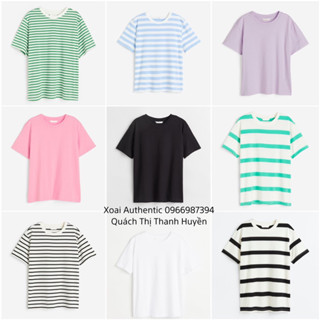 Áo phông cổ tròn nữ cộc tay HM auth