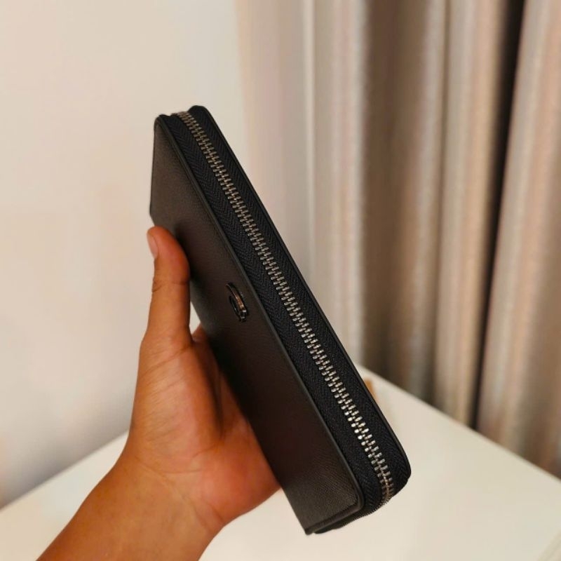 ✨ COACH® | Accordion Wallet With Signature Canvas Interior CJ884 ✨ ví cực đẹp, khoá kéo siêu mượt