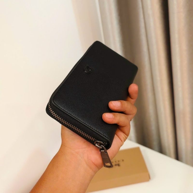 ✨ COACH® | Accordion Wallet With Signature Canvas Interior CJ884 ✨ ví cực đẹp, khoá kéo siêu mượt