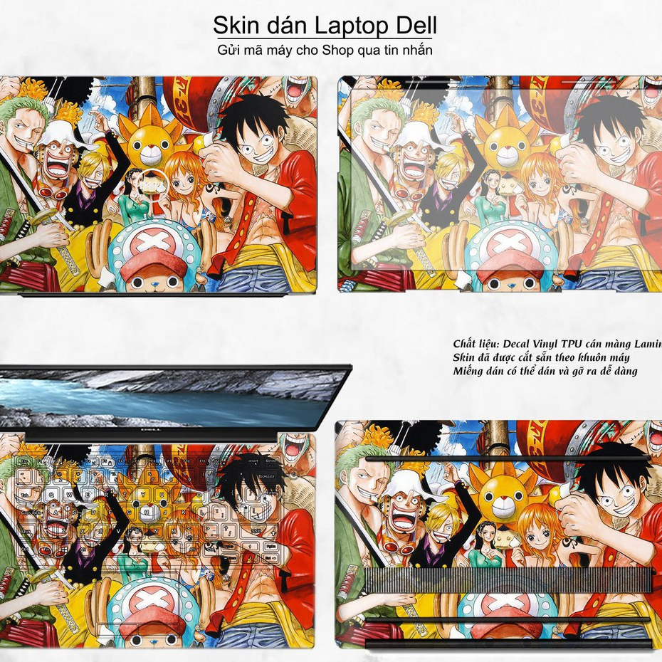 CỰC SỐC Skin dán Laptop Dell in hình One Piece nhiều mẫu 7  IN HÌNH THEO YÊU CẦU