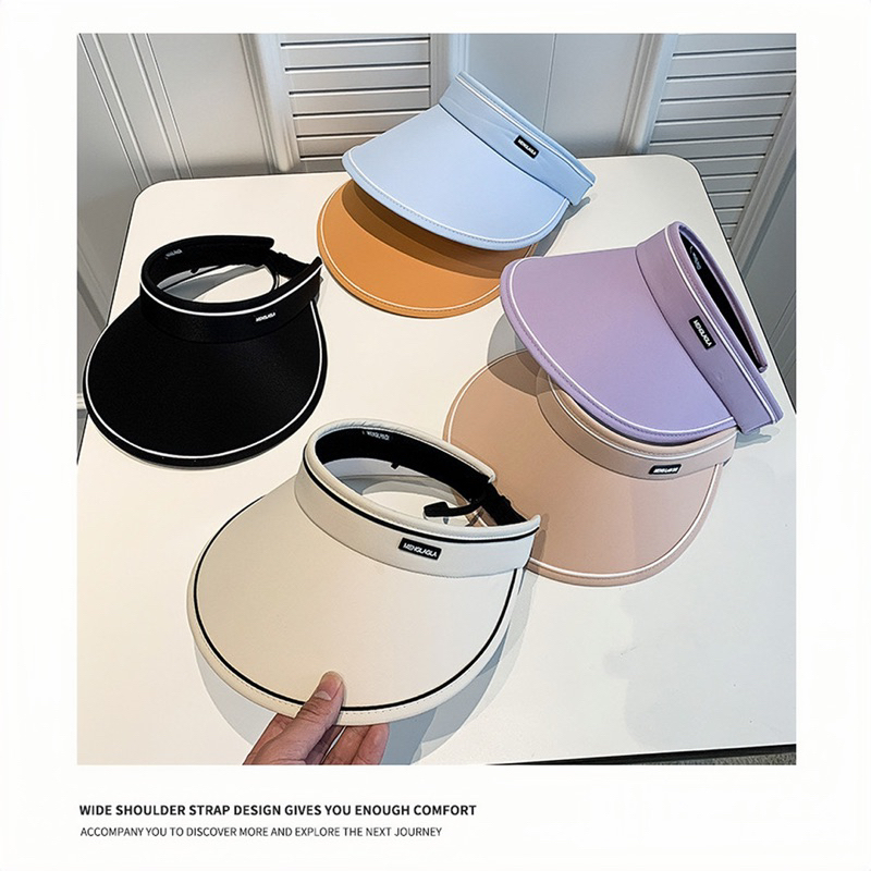 Mũ Nửa Đầu Vành Rộng Chống UV Đi Biển Cho Bạn Gái MENALGNDI