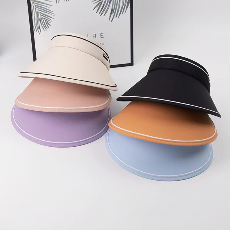 Mũ Nửa Đầu Vành Rộng Chống UV Đi Biển Cho Bạn Gái MENALGNDI