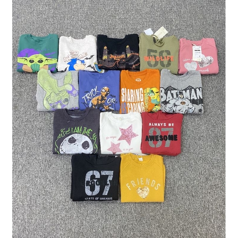 Áo nỉ bé trai bé gái dư xịn 2-10y link2