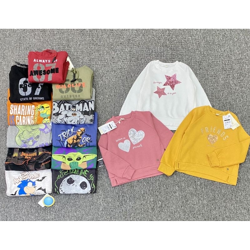 Áo nỉ bé trai bé gái dư xịn 2-10y link2