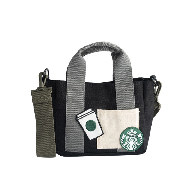 Túi Starbucks Color Block Mini Tote Black