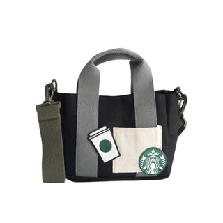 Túi Starbucks Color Block Mini Tote Black