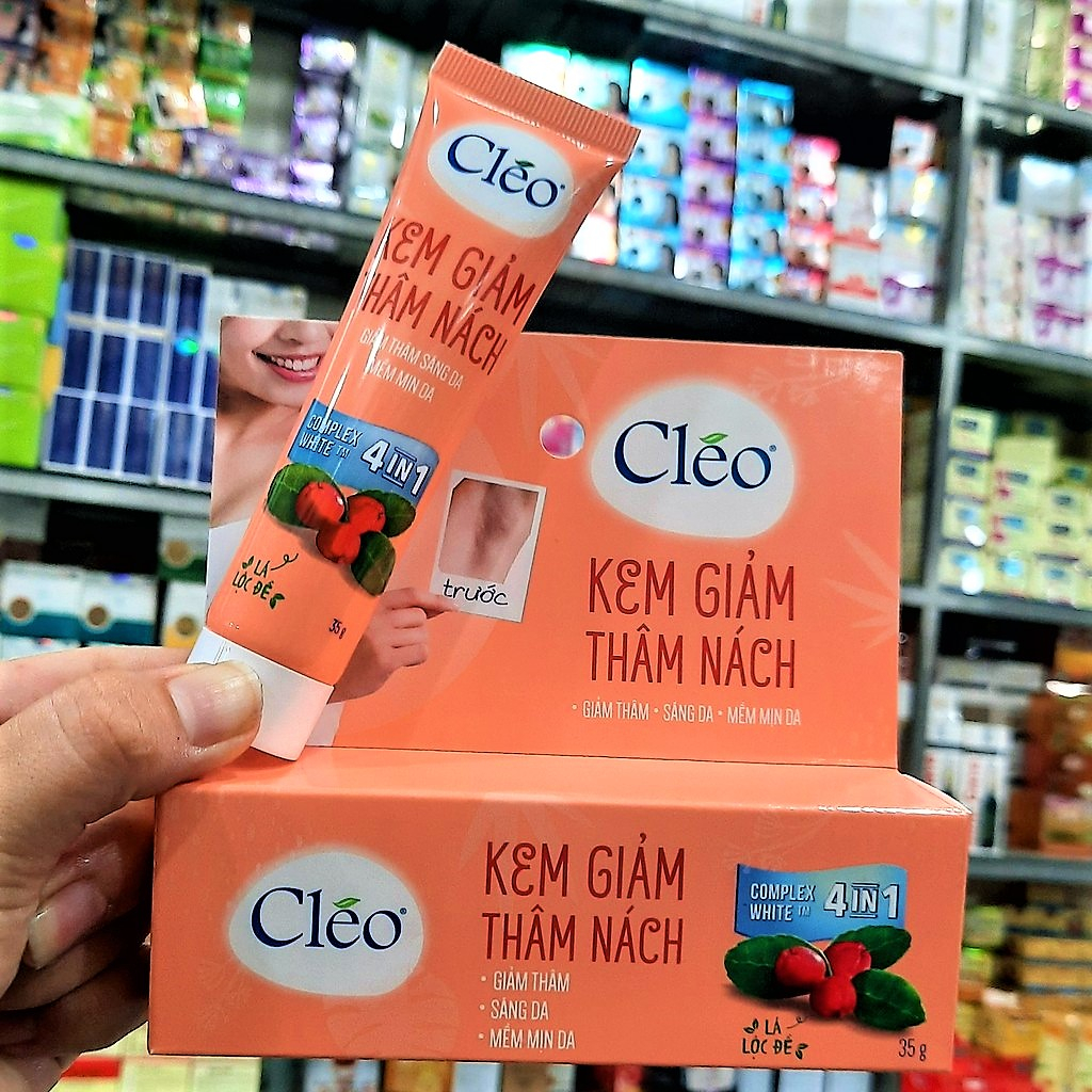 Kem Giảm Thâm Nách khử mùi , trắng da Cléo 35g giúp da dưới cánh tay mềm mịn, giảm thâm hiệu quả