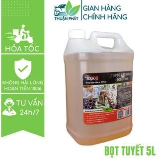 Nước rửa xe bọt tuyết rửa xe ô tô xe máy an toàn da tay Topco dung dịch xà bông rửa xe 5L Thuận Phát