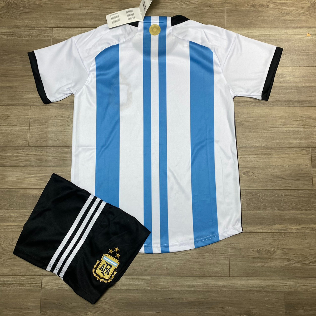 Bộ Quần Áo Bóng Đá Đội Tuyển Argentina 2022 - HÀNG THUN THÁI - LOGO THÊU