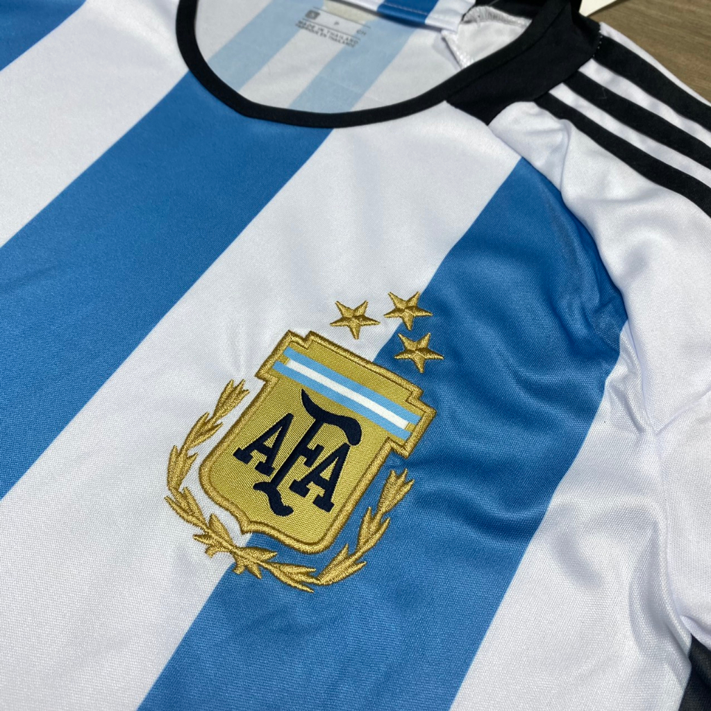 Bộ Quần Áo Bóng Đá Đội Tuyển Argentina 2022 - HÀNG THUN THÁI - LOGO THÊU