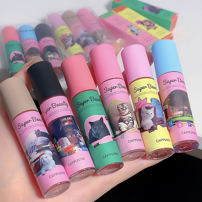 Ranliy💗Son Môi CAPPUVINI Kết Cấu Nhung Lì Mềm Mịn Dạng Kem Phong Cách Mèo