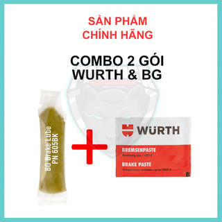 GÓI MỠ TRA MÁ PHANH WURTH BRAKE PASTE 5.5G VÀ BG 605BK