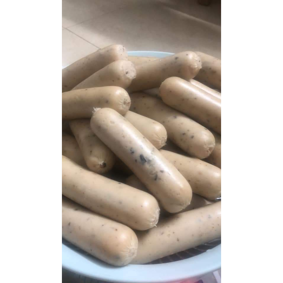 Xúc xích gà nấm hương eatclean, healthy, hỗ trợ giảm cân giữ dáng gói 500gr