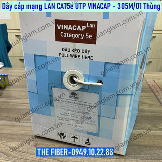 Dây cáp mạng LAn CAT5e UTP VINACAP - 305M/01 Thùng