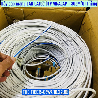 Dây cáp mạng LAn CAT5e UTP VINACAP - 305M/01 Thùng