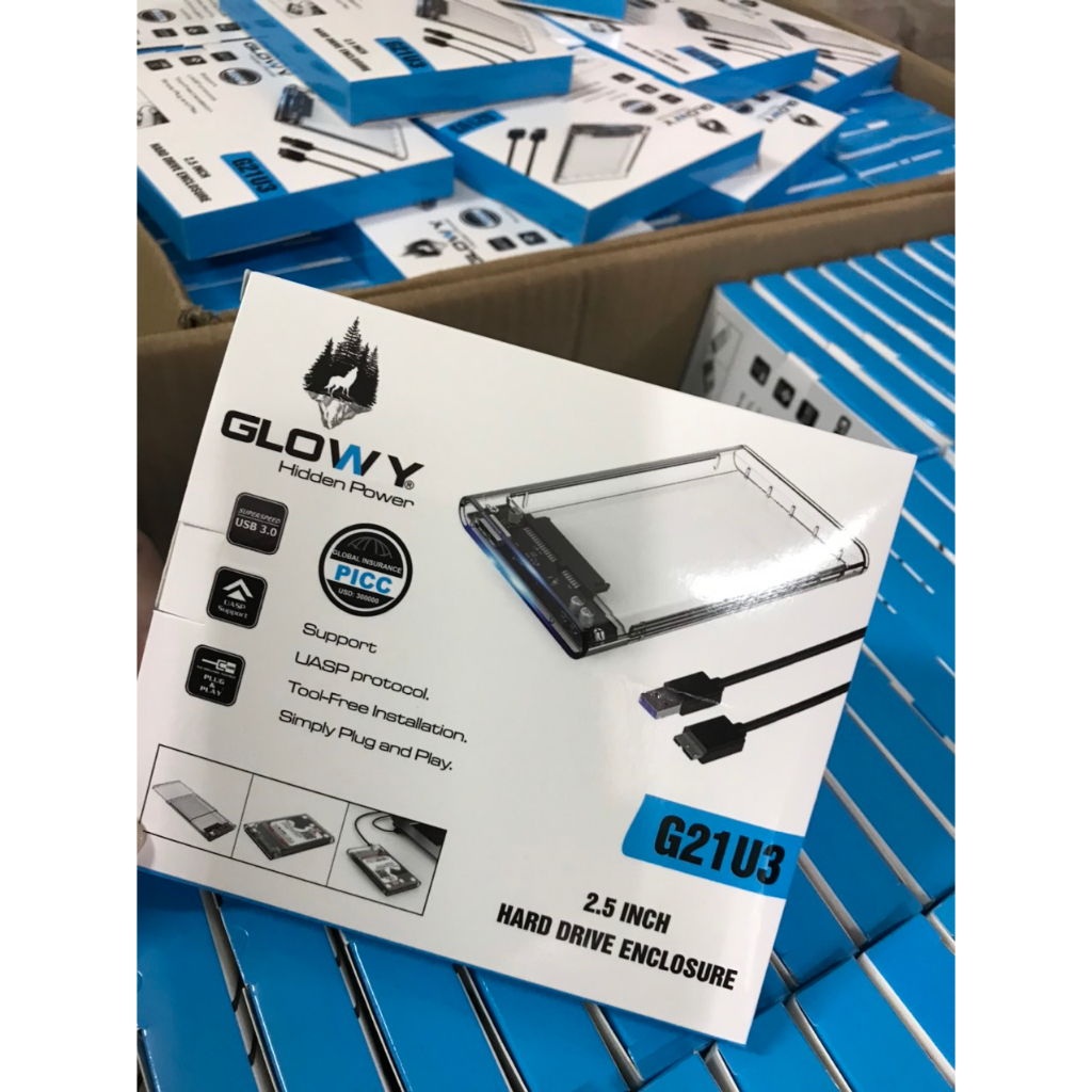 HDD BOX 2.5"  CHÍNH HÃNG ORICO - Gloway Sata III USB 3.0 ; BẢO HÀNH 2 NĂM !!!