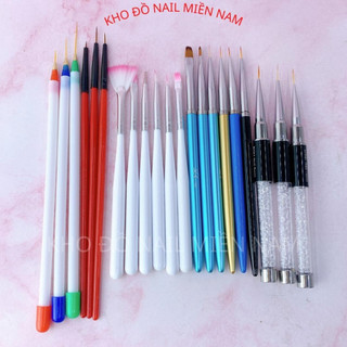 Cọ nét cọ omber cọ râu cọ nét cán đá cọ đắp gel đắp bột cho móng