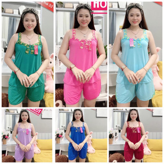 Đồ bộ mặc nhà, bộ mặc nhà thun lạnh size từ 40-65kg, đùi bảng