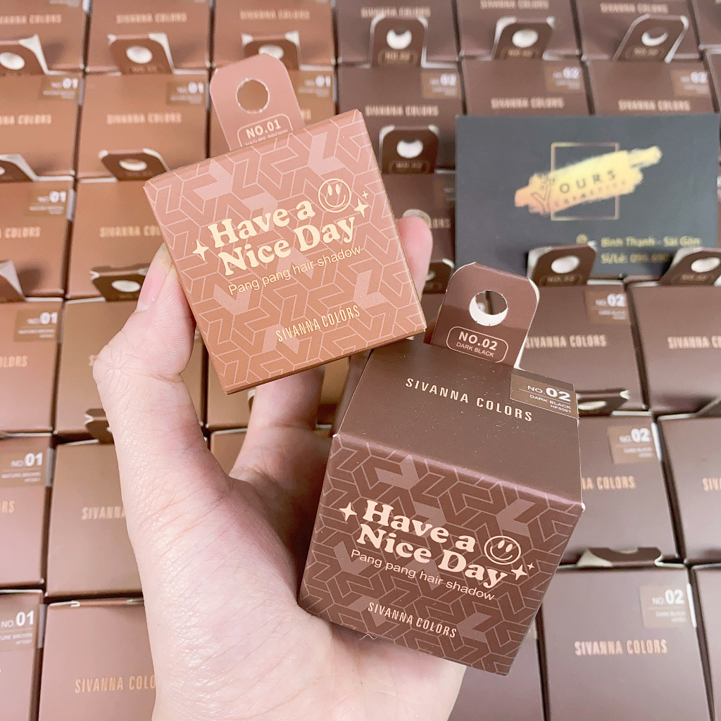 Phấn phủ che khuyết điểm tóc, che hói tóc, dặm chân tóc thưa Sivanna Have A Nice Day Pang Pang Hair Shadow HF5091