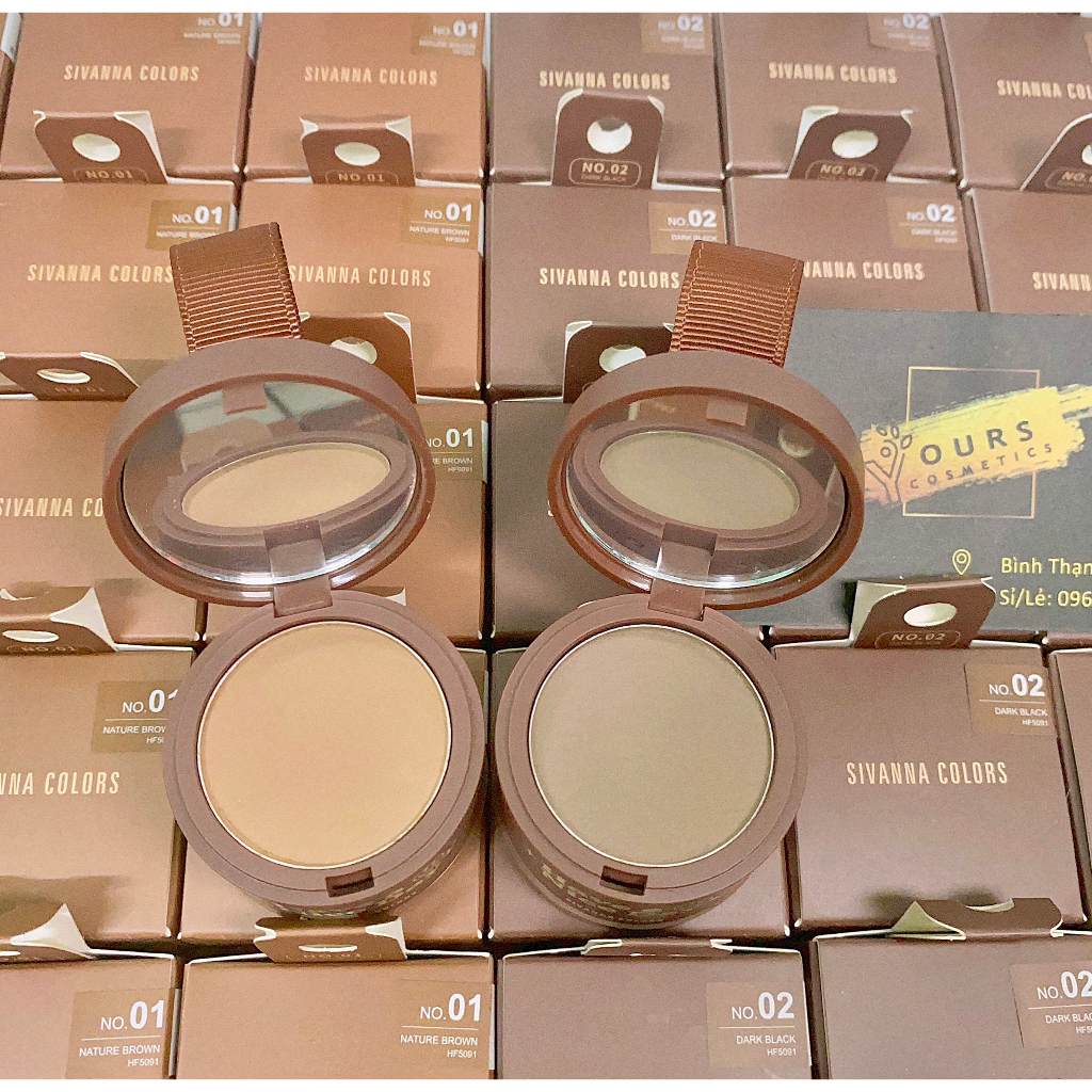 Phấn phủ che khuyết điểm tóc, che hói tóc, dặm chân tóc thưa Sivanna Have A Nice Day Pang Pang Hair Shadow HF5091