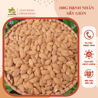 100g hạnh nhân úc sấy nguyên vị thơm giòn