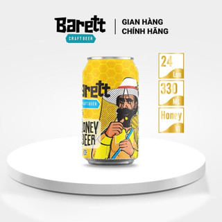 Thùng 24 lon bia thủ công Honey Beer