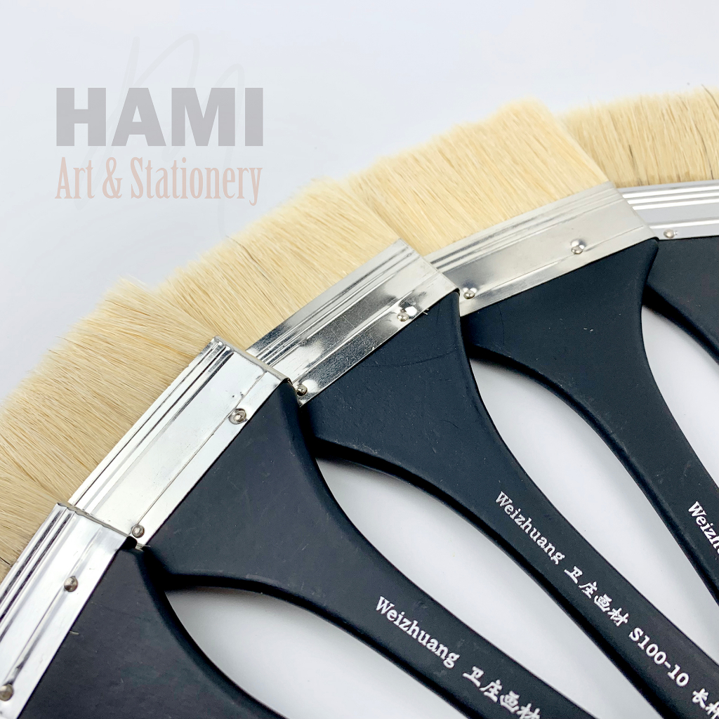 Cọ lông lợn thân dài đỉnh bằng vẽ acrylic, sơn dầu, màu nước